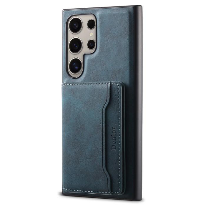 DENIOR - DENIOR D13 Samsung Galaxy S23 Ultra Fodral Läder + PC + TPU Grön