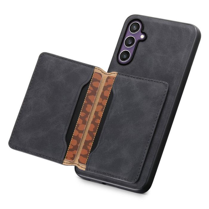 DENIOR - DENIOR D13 Samsung Galaxy S24 Fodral Retro Läder Svart