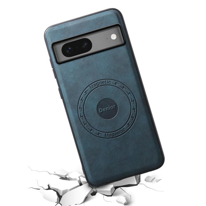 DENIOR - DENIOR D14 Google Pixel 7 5G Magnetfodral PU+PC+TPU Blå