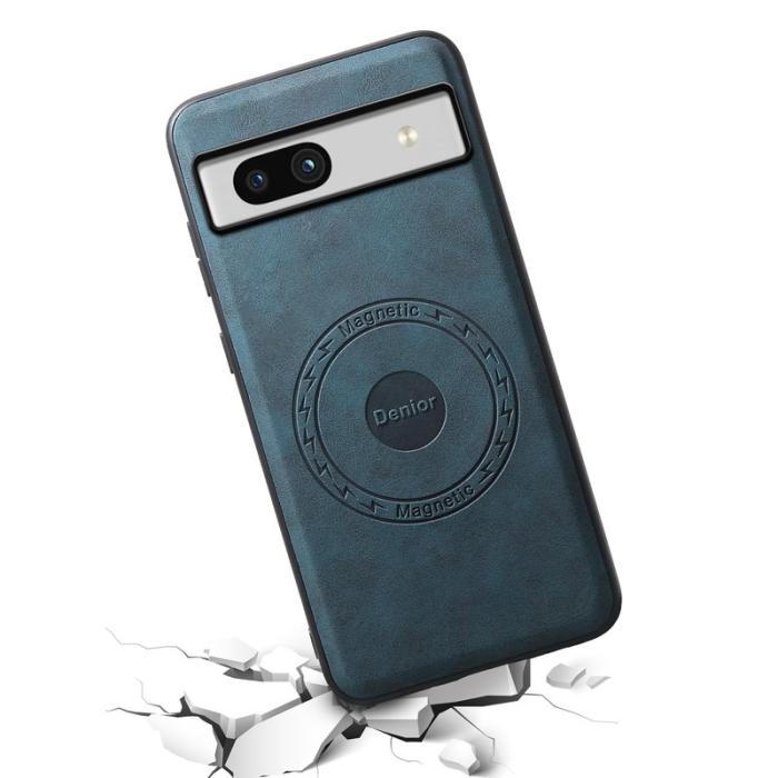 DENIOR - DENIOR D14 Google Pixel 7a Magnetfodral 2 i 1 PU+PC+TPU Blå