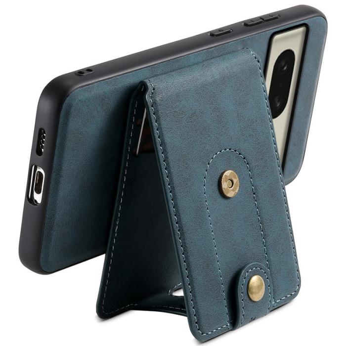 DENIOR - DENIOR D14 Google Pixel 8 Fodral 2 i 1 Avtagbar PU+PC+TPU Blå