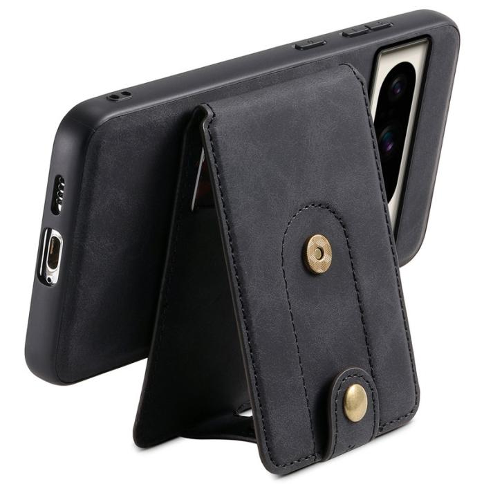 DENIOR - DENIOR D14 Google Pixel 8 Pro Magnetfodral Kortväska PC+TPU Svart