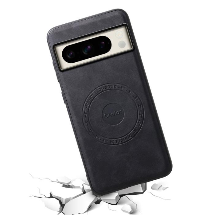 DENIOR - DENIOR D14 Google Pixel 8 Pro Magnetfodral Kortväska PC+TPU Svart