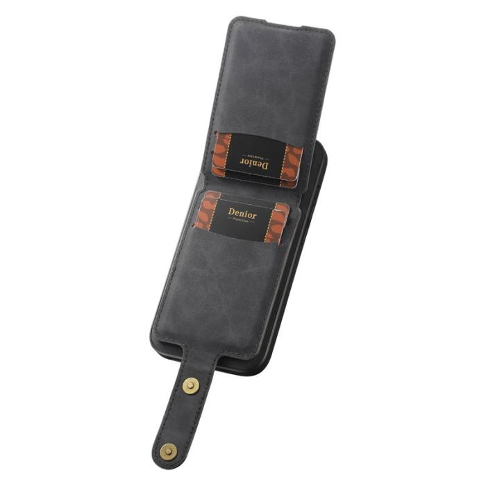 DENIOR - DENIOR D14 iPhone 16 Plus Fodral Läder med MagSafe - Svart