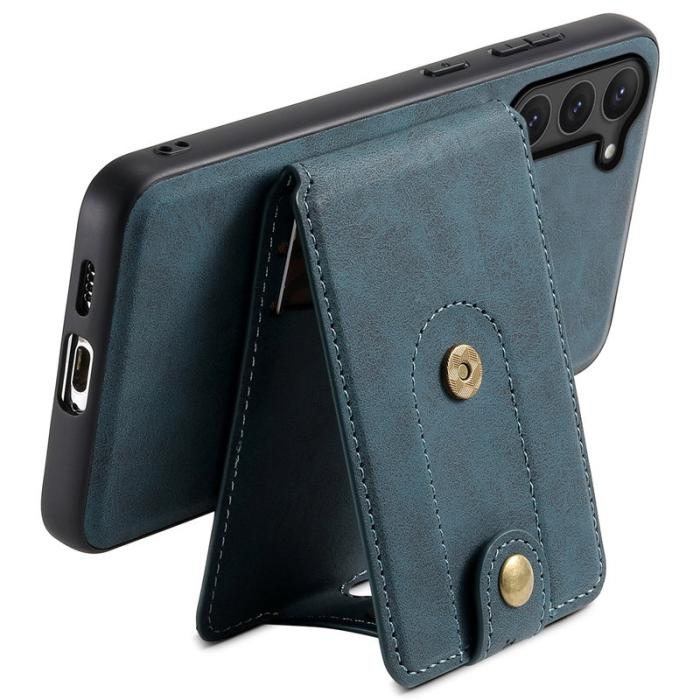 DENIOR - DENIOR D14 Samsung Galaxy S23 Fodral Hybrid Blå med Ställning