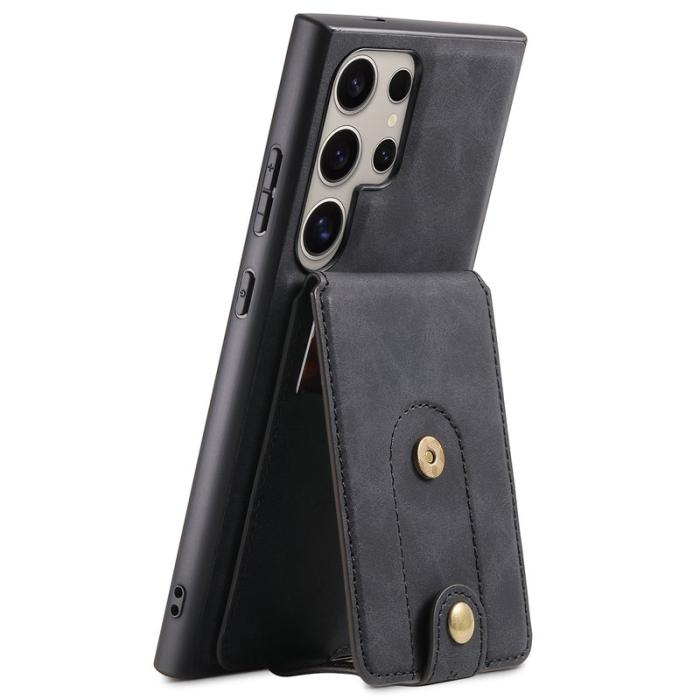 DENIOR - DENIOR D14 Samsung Galaxy S23 Ultra Magnetiskt Fodral PU+PC Svart