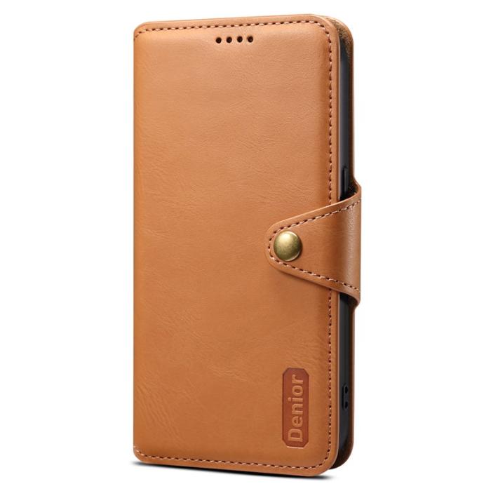 DENIOR - DENIOR Google Pixel 6 Skal Äkta Läder Stötsäker - Khaki