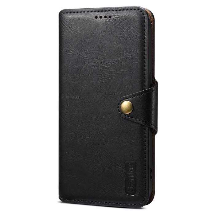 DENIOR - DENIOR Google Pixel 7 5G Fodral Äkta läder Stötabsorberande Svart