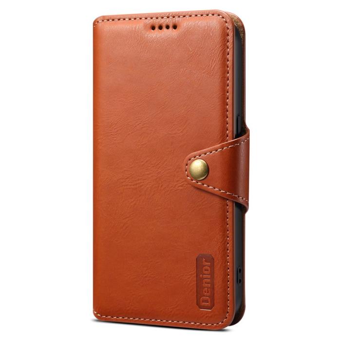 DENIOR - DENIOR Google Pixel 7 5G Fodral Äkta läder Chockskydd - Brun