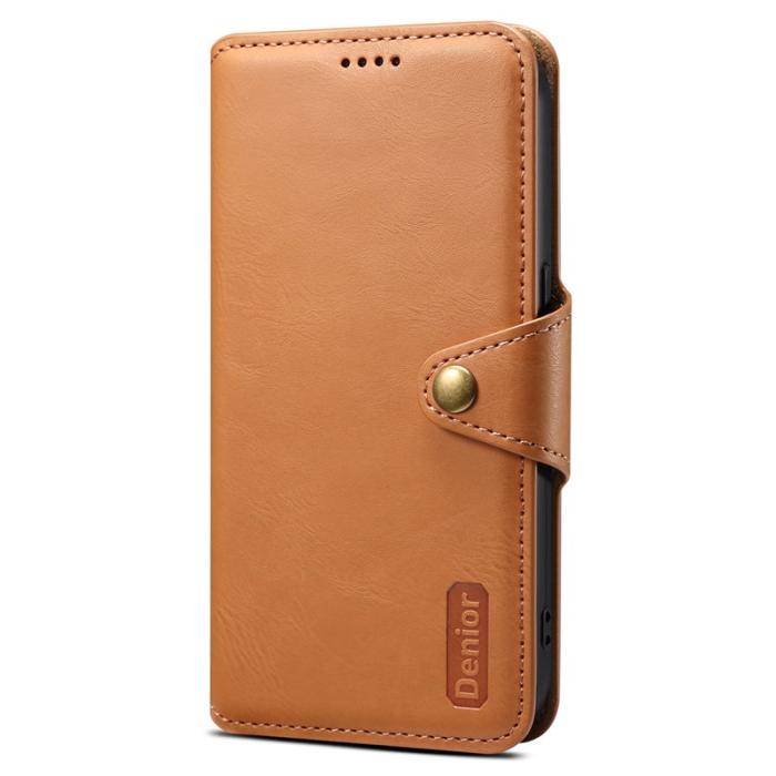 DENIOR - DENIOR Google Pixel 7 Pro 5G Stöttåligt Fodral Läder Khaki