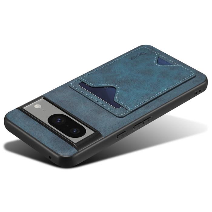 DENIOR - DENIOR Google Pixel 8 Fodral PU-läder TPU Anti-drop Blå