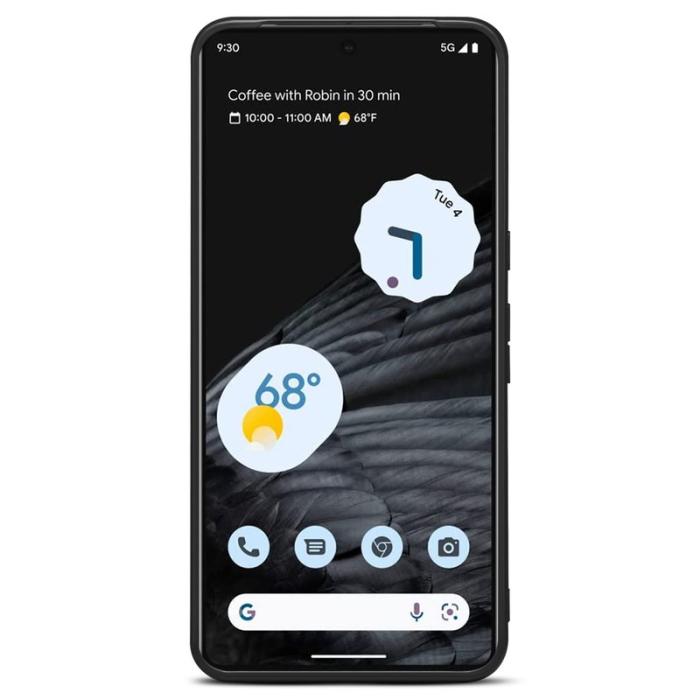 DENIOR - DENIOR Google Pixel 8 Fodral PU-läder TPU Anti-drop Blå
