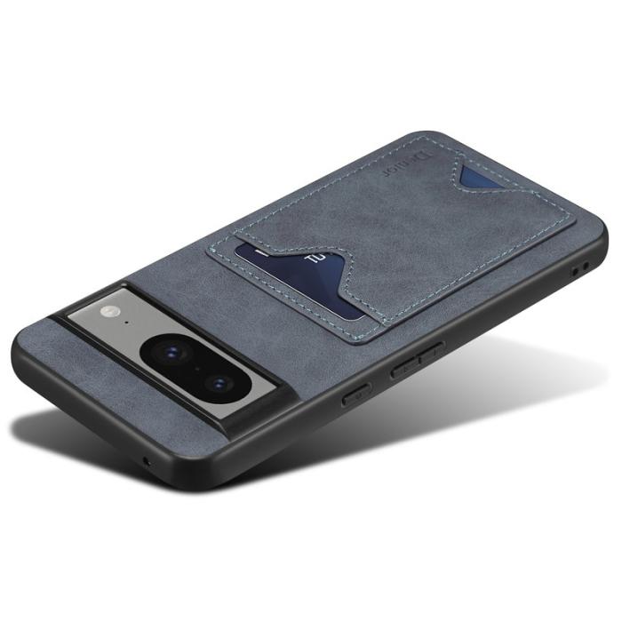 DENIOR - DENIOR Google Pixel 8 Fodral PU-läder TPU Grå