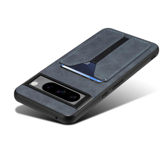 DENIOR - DENIOR Google Pixel 8 Pro Fodral PU Läder med Kortfack - Mörkgrå