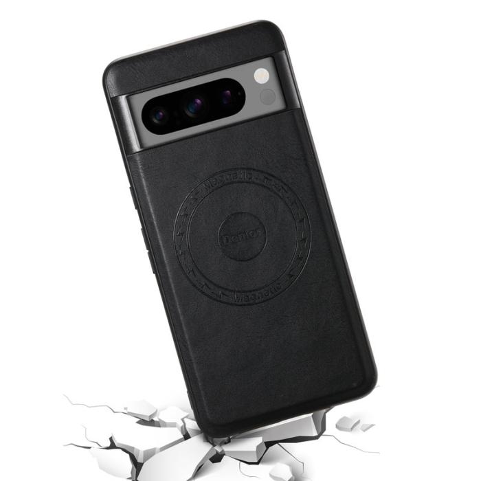 DENIOR - DENIOR Google Pixel 8 Pro Skal PU Läder + PC + TPU - Svart