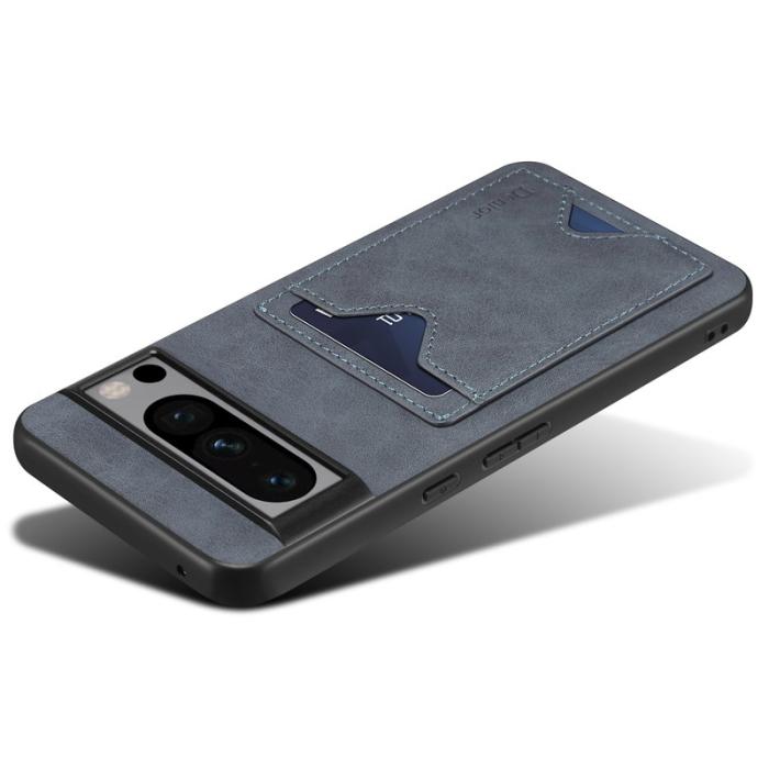 DENIOR - DENIOR Google Pixel 8 Pro Fodral TPU med PU-läder - Grå