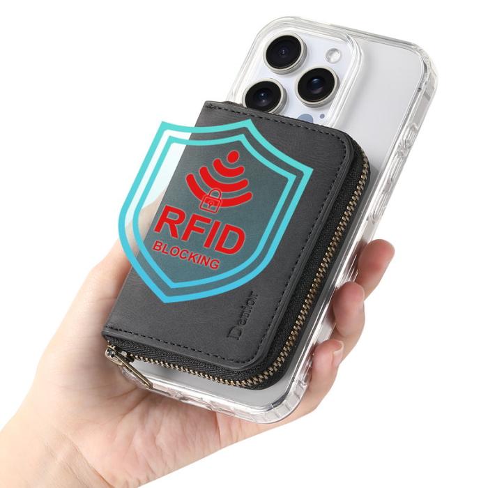 DENIOR - DENIOR iPhone 16 Pro Max Fodral Äkta Läder Svart