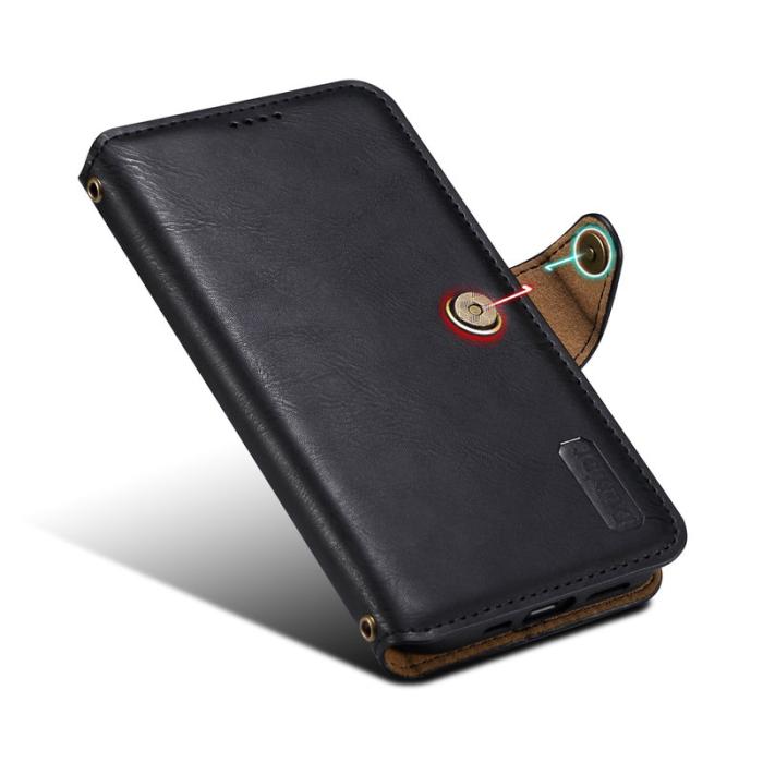 DENIOR - DENIOR iPhone 16 Pro Max Fodral Plånbok Läder Svart