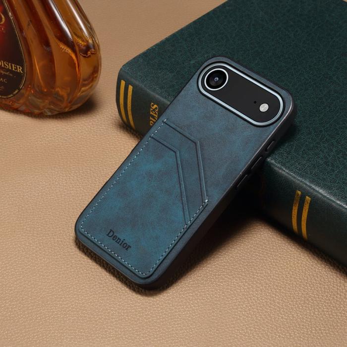 DENIOR - DENIOR iPhone Air Fodral PU-läder + TPU + PC - Blå