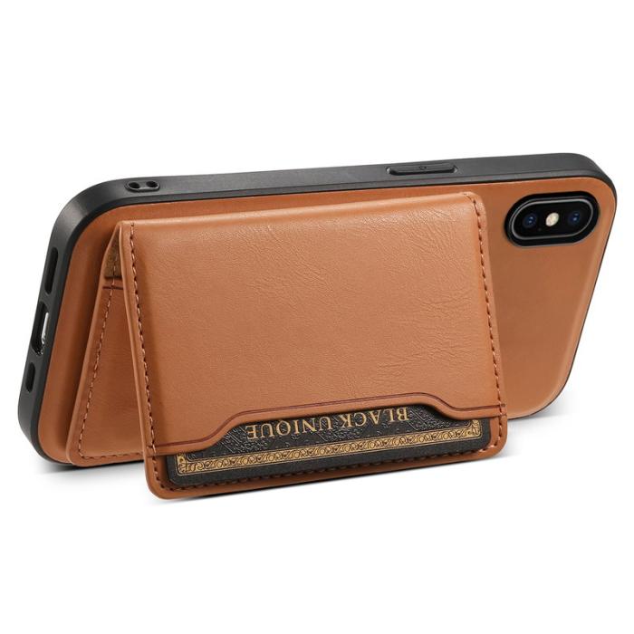 DENIOR - DENIOR iPhone X / XS Skal i äkta läder - Khaki