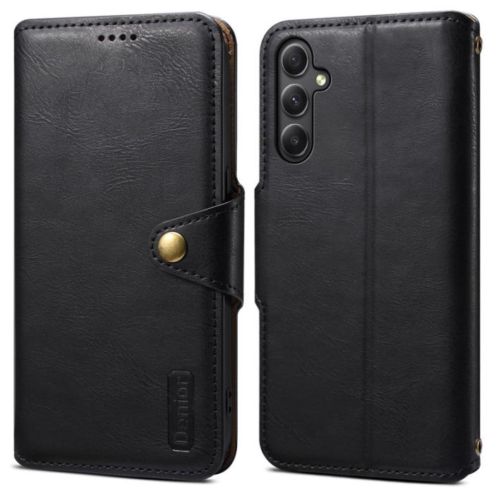 DENIOR - DENIOR Samsung Galaxy A34 5G Plånboksfodral Konstläder - Svart