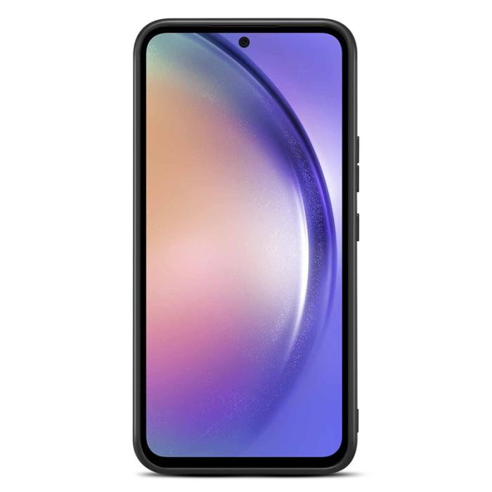 DENIOR - DENIOR Samsung Galaxy A35 5G Fodral Läder+TPU Grön