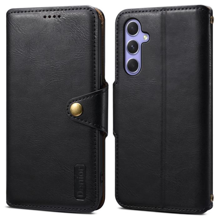 DENIOR - DENIOR Samsung Galaxy A54 5G Plånboksfodral PU Läder Svart