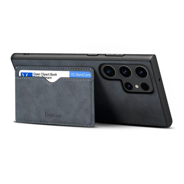 DENIOR - DENIOR Samsung Galaxy S23 Ultra Fodral Magnetiskt Grå