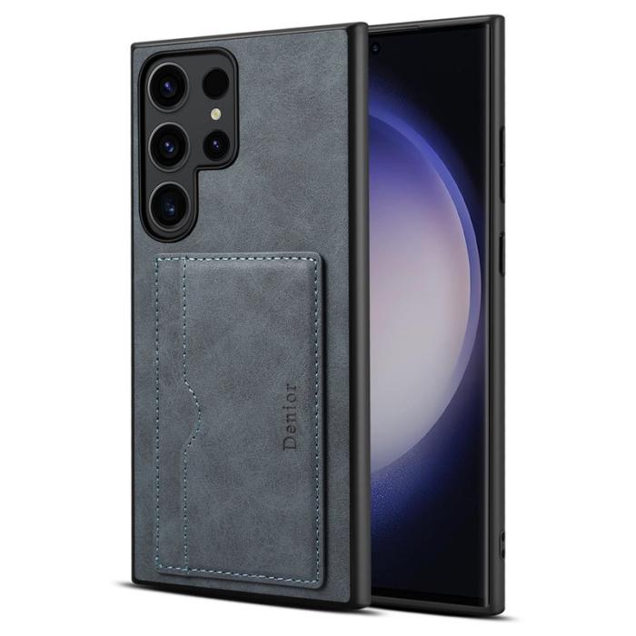 DENIOR - DENIOR Samsung Galaxy S23 Ultra Fodral Magnetiskt Grå
