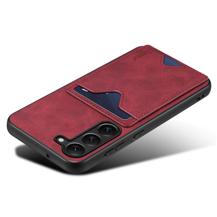 DENIOR - DENIOR Samsung Galaxy S24 Fodral i äkta läder - Röd