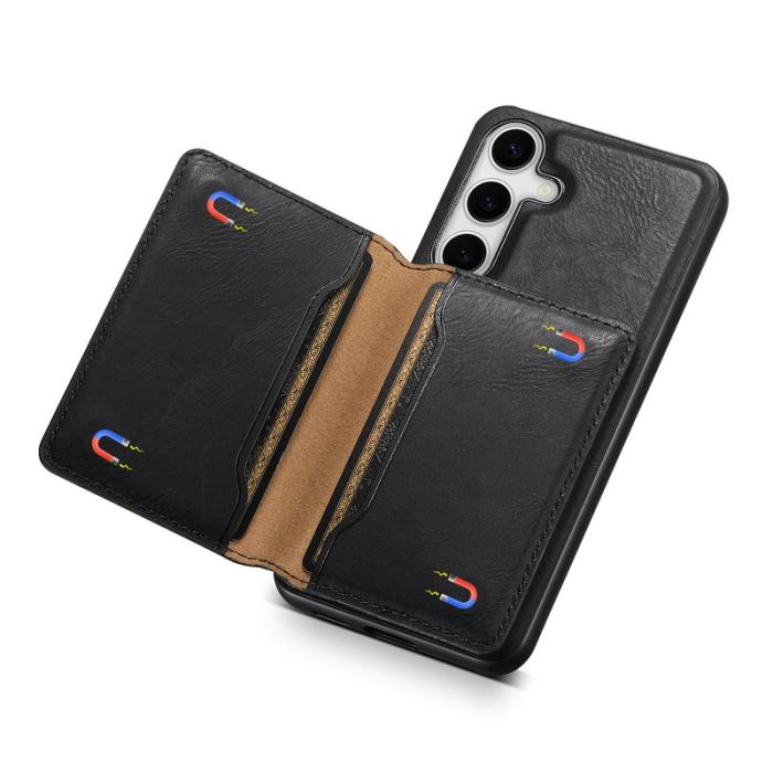 DENIOR - DENIOR Samsung Galaxy S24 Magnetiskt Fodral med Ställ - Svart