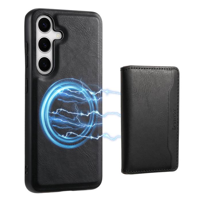 DENIOR - DENIOR Samsung Galaxy S24 Magnetiskt Fodral med Ställ - Svart