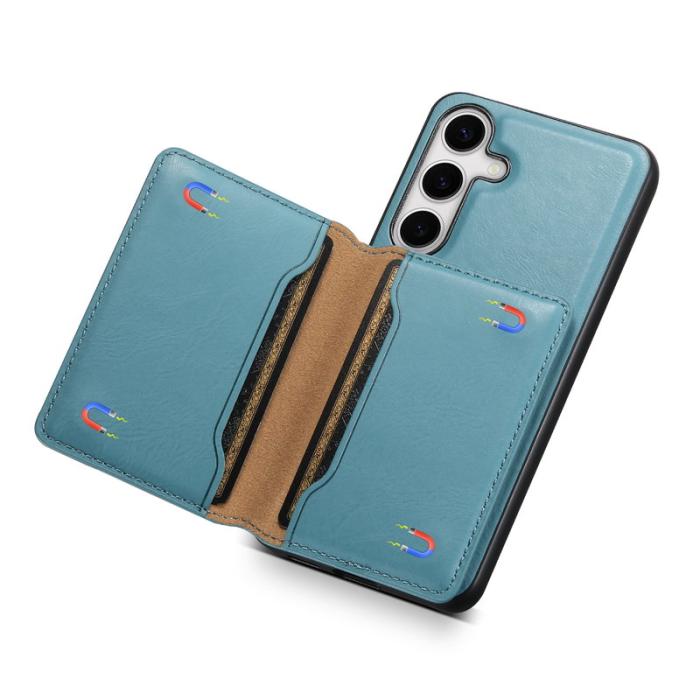 DENIOR - DENIOR Samsung Galaxy S24 Magnetiskt Fodral 2 i 1 Blå