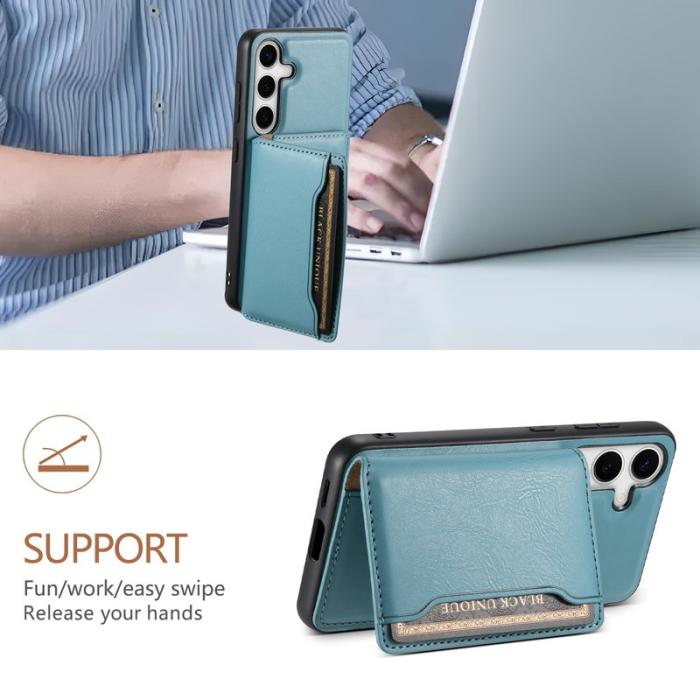 DENIOR - DENIOR Samsung Galaxy S24 Magnetiskt Fodral 2 i 1 Blå