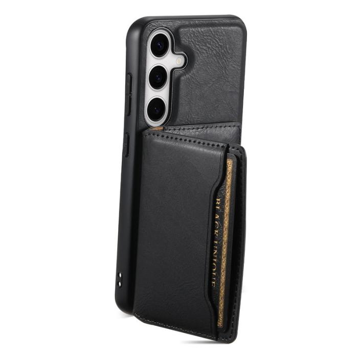 DENIOR - DENIOR Samsung Galaxy S24 Plus Fodral Magnetisk Skyddsväska - Svart