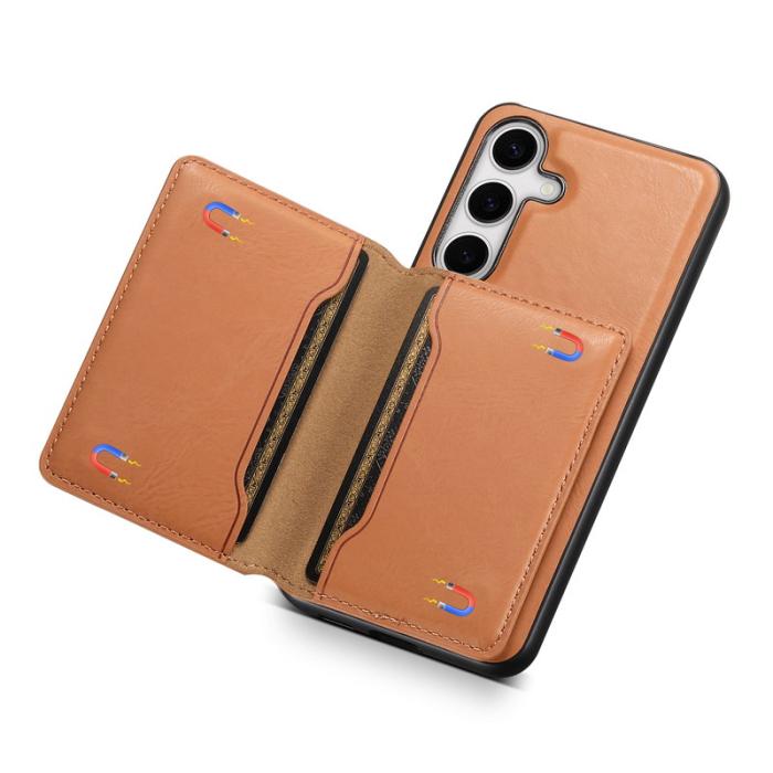 DENIOR - DENIOR Samsung Galaxy S24 Plus Fodral Magnetisk Skydd Khaki