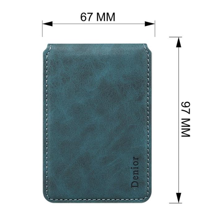 DENIOR - DENIOR V19 Magnetiskt Kortfodral Retro Textur RFID Skydd - Brun