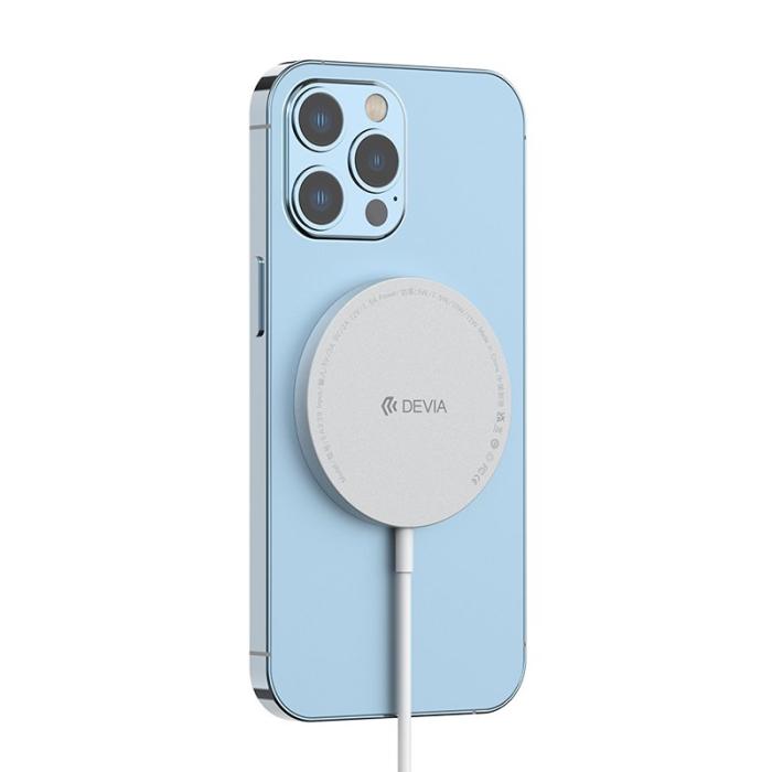 OEM - DEVIA Smart Series Magnetisk Trådlös Laddare Ultra Slim Svart Matta