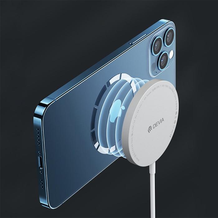 OEM - DEVIA Smart Series Magnetisk Trådlös Laddare Ultra Slim Svart Matta