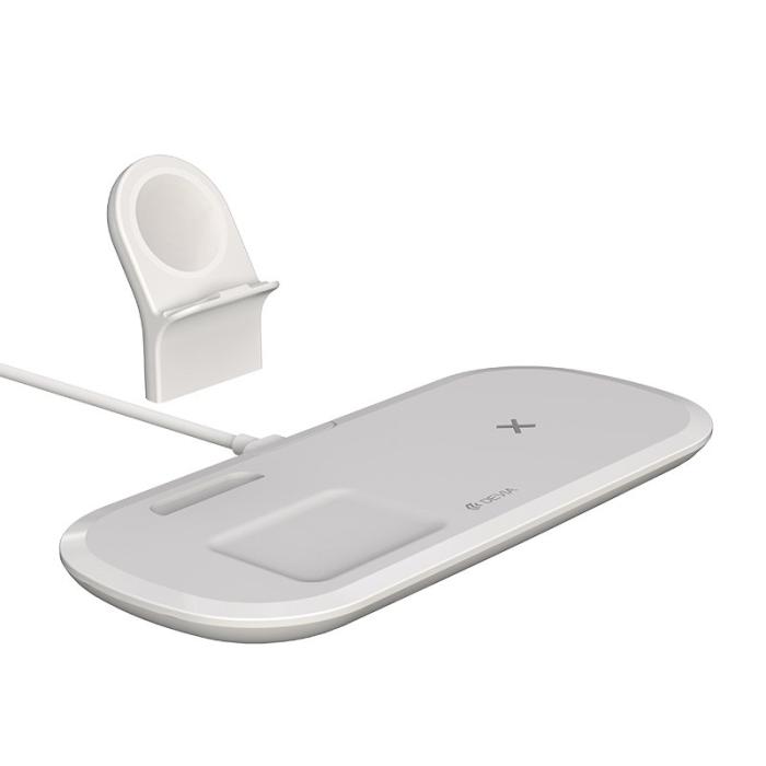 OEM - DEVIA Smart Series Trådlös Laddare 3-i-1 15W Snabbladdningsstation svart