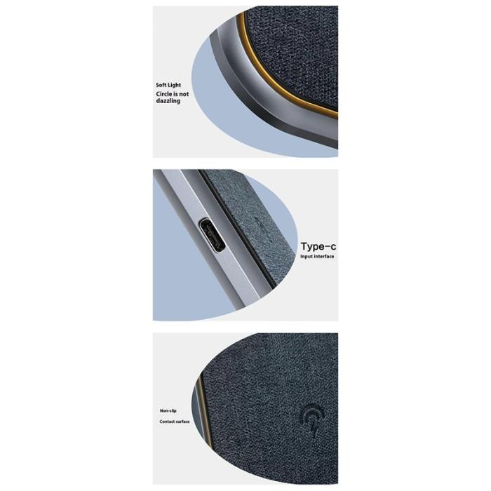 OEM - DUDAO A10H Trådlös Laddare 15W Snabbladdning för Mobiltelefon