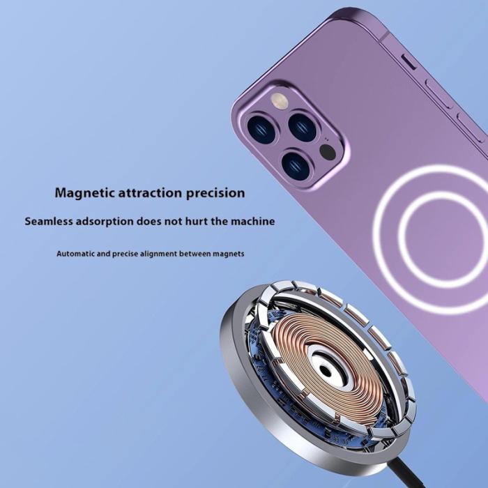 OEM - DUDAO A12XS Aluminiumlegering 15W Magnetisk Trådlös Laddare för iPhone