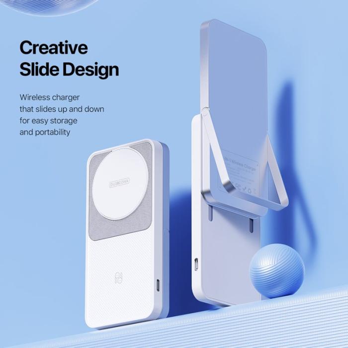 OEM - DUZZONA W19 15W Trådlös Laddare för iPhone 16 / Apple Watch 10 / AirPods 4