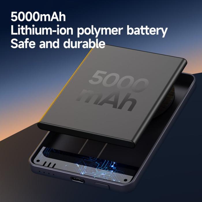 OEM - DUZZONA W24 5-i-1 Magnetisk Trådlös Laddningsstation för iPhone - Mörkblå