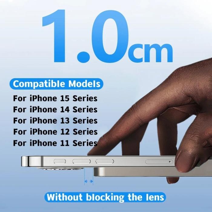 OEM - E61A Magnetisk trådlös laddare för iPhone 15/14/13/12, 5000mAh, svart