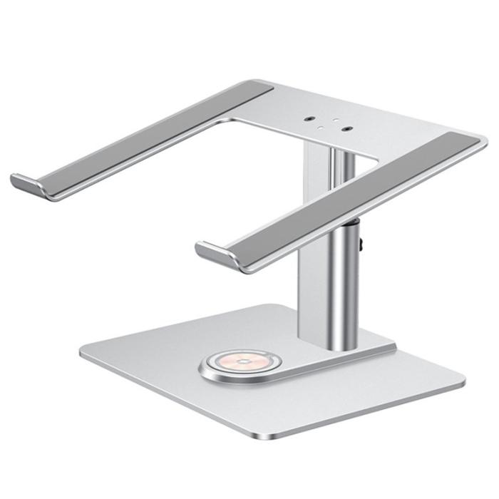 OEM - E7BW Trådlös laddare 15W Aluminium Desktop Ställning - Silver