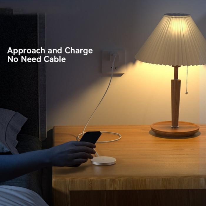 OEM - ESSAGER 3-i-1 15W magnetisk trådlös laddare för iPhone 12/13/14, AirPods