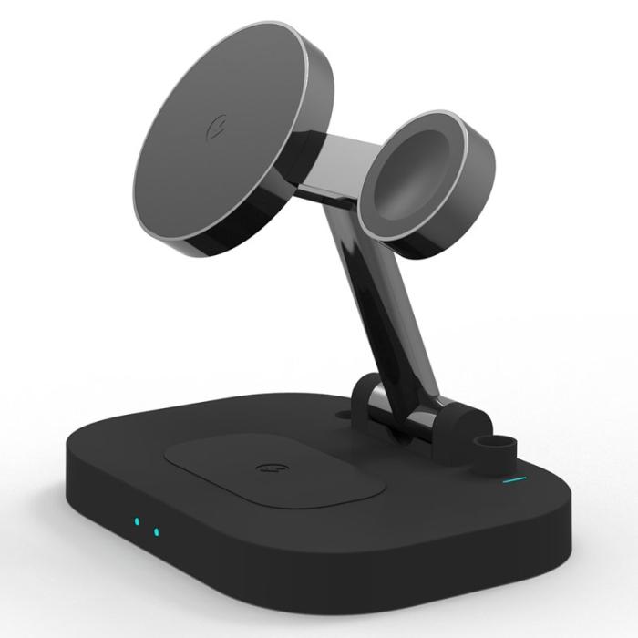 OEM - F22 15W 4-i-1 MagSafe trådlös laddare för iPhone, Apple Watch, AirPods Pro