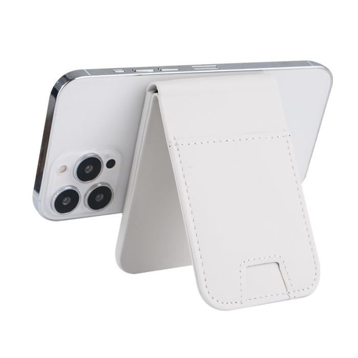 OEM - FLD-F5 3-i-1 Magnetisk Trådlös Laddare Fällbar Kortväska - Beige