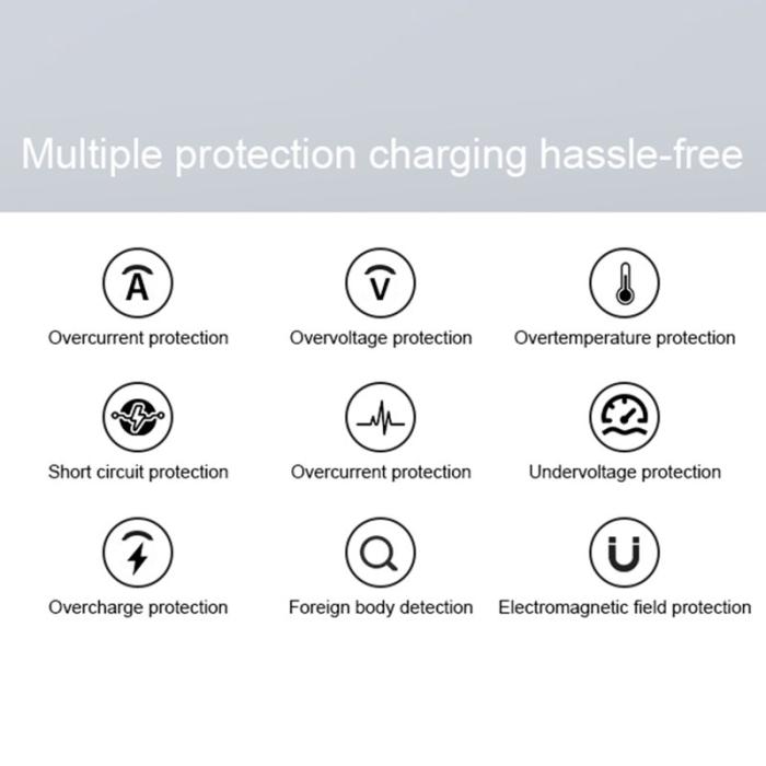 OEM - G68 3-i-1 Trådlös Laddare för Klocka/Telefon/Öronproppar 15W - Mörkgrå